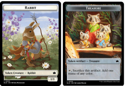 Rabbit (0003) // Treasure (0029) Double-Sided Token